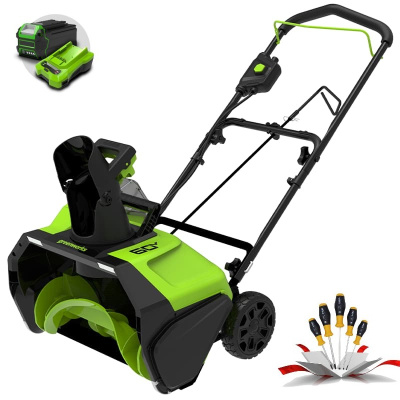 Снегоуборщик Greenworks GD60PST 60V (51 см) бесщеточный аккумуляторный